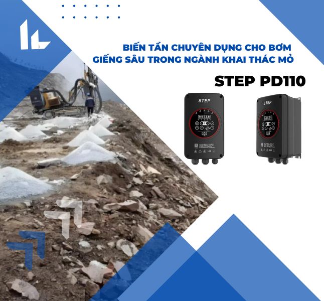 Giải pháp biến tần chuyên dụng cho bơm giếng sâu trong ngành khai thác mỏ – STEP PD110