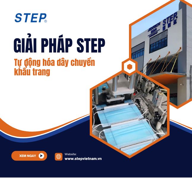 Giải Pháp Step Cho Dây Chuyền Khẩu Trang Tự Động